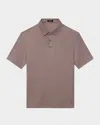 Theory Kayser Solid Modal Blend Polo In Walnut