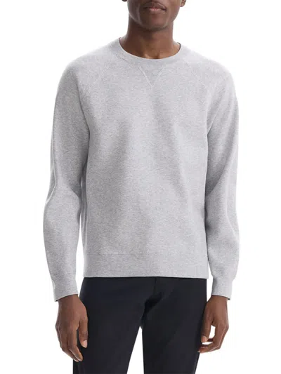 Theory Men's Knit Crewneck Sweatshirt In Silver