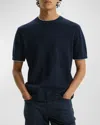 Theory Kolben Short Sleeve Crewneck Tee In New Baltic