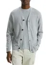 Theory Men's Larus Linen-blend Cardigan In Gray