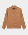 Theory Long Sleeve Button Front Linen Shirt