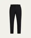 Theory Men's Mayer Herringbone Flannel Pants In Charcoal Multi