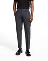 Theory Men's Mayer Precision Print Pants In Gry Melng