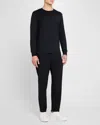 Theory Men's Mayer Stretch Wool Pants In Hickory Melange