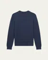 Theory Men's Merino Wool Crewneck Sweater In Finch