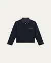 Theory Men's Moleskin Twill Workwear Jacket In Baltic