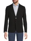 Theory Men's Morton Slim Textured Wool-blend Sport Coat In Black