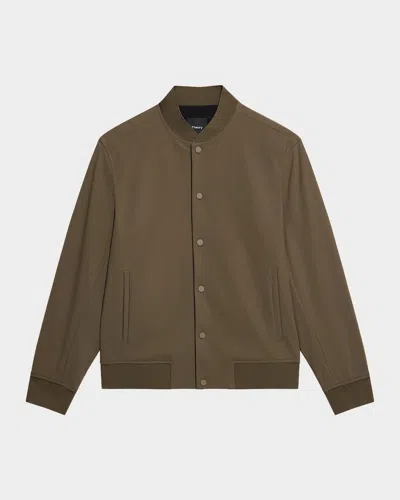 Theory Men's Murphy Precision Ponte Jacket In Brown
