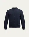 Theory Men's Murphy Precision Ponte Jacket In Blue
