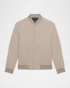 Theory Men's Murphy Precision Ponte Jacket In Brown