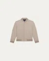 Theory Men's Murphy Precision Ponte Jacket In Brown