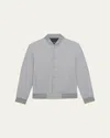 Theory Men's Murphy Precision Ponte Jacket In Soft Grey