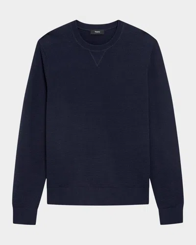 THEORY MEN'S MYHLO COTTON CREWNECK SWEATER