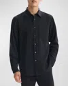 Theory Noll Np.fluid Long Sleeve Button-up Shirt In Black