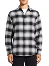 THEORY MEN'S NOLL PLAID FLANNEL RELAXED-FIT SHIRT