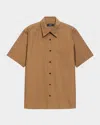 Theory Noll Soft Lawn Short Sleeve Button-up Shirt