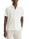 Theory Noran Cotton Regular Fit Button Down Shirt In White
