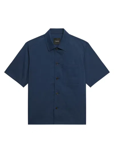 THEORY MEN'S NYLON-BLEND OVERSHIRT
