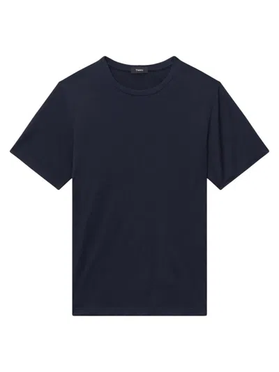 Theory Men's Precise Cotton T-shirt In Blue