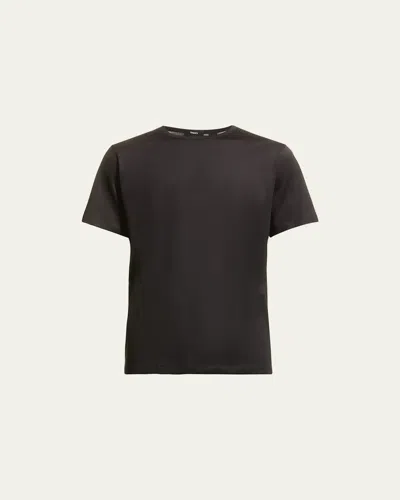 Theory Men's Precise Luxe Cotton Short-sleeve Tee In Black