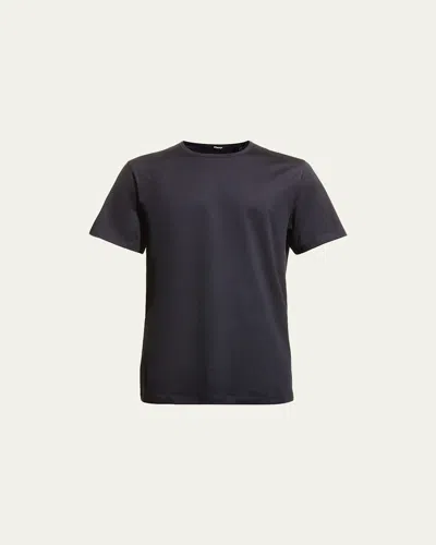 Theory Men's Precise Luxe Cotton Short-sleeve Tee In Eclipse