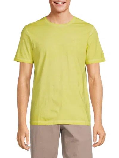 Theory Men's Precise Luxe Cotton T Shirt In Cyber Yellow