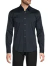 Theory Sylvain Tailored-fit Sport Shirt In Eclipse