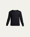 Theory Men's Regal Wool Crewneck Sweater In Navy