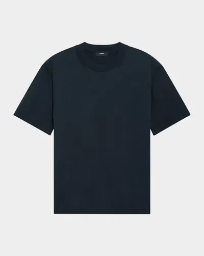 THEORY MEN'S RELAXED SHORT-SLEEVE CREWNECK SWEATER