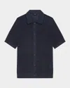 Theory Short Sleeve Linen Button Down Shirt