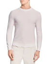 Theory Men's Riland Crewneck Sweater In Melange Ivory
