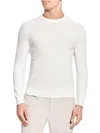 Theory Men's Riland Crewneck Sweater In White
