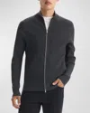 Theory Riland Regular Fit Full Zip Cardigan In Pestle Melange