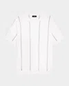 Theory Striped Cotton Sweater