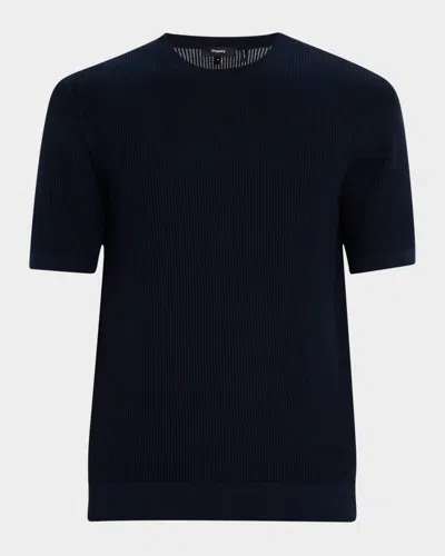 Theory Men's Short-sleeve T-shirt In Blue