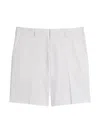 Theory Men's Solid Linen-blend Shorts In White