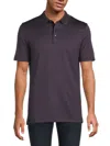 Theory Micro Polo Shirt In Burgundy