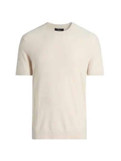 Theory Men's Soris Crewneck T-shirt In White