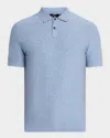Theory Men's Soris Short-sleeve Polo Shirt In Gold