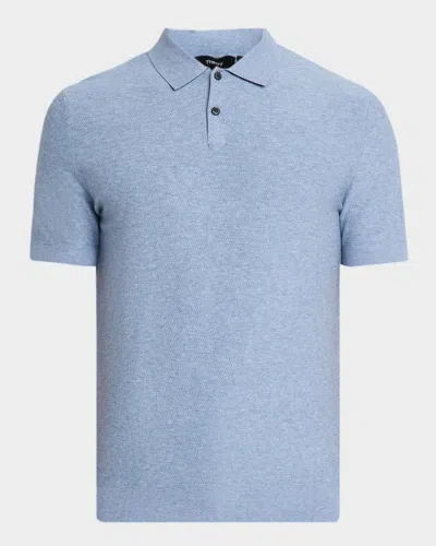 Theory Men's Soris Short-sleeve Polo Shirt In Gold