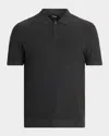 Theory Men's Soris Short-sleeve Polo Shirt In Gray
