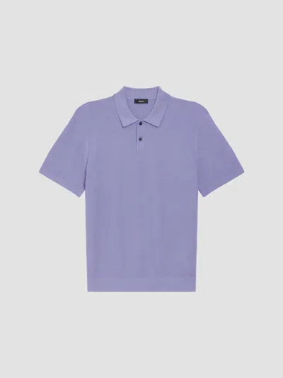 Theory Men's Soris Stretch Knit Polo Shirt In Blue