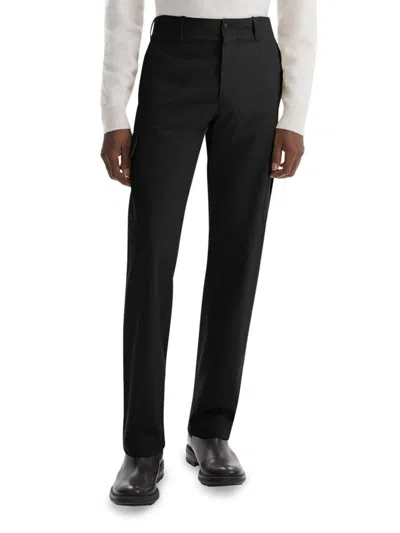 Theory Men's Stretch-cotton Cargo Trousers In Black