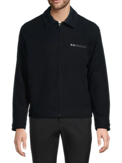 Theory Men's Stretch Cotton Twill Workwear Jacket In Blue