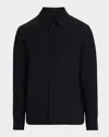 Theory River Trucker Jacket In Neoteric Twill In Black