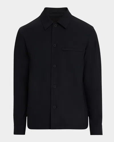 THEORY MEN'S STRETCH NYLON OVERSHIRT