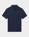 Theory Regular Fit Textured Polo In Baltic