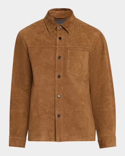 Theory Men's Suede Overshirt