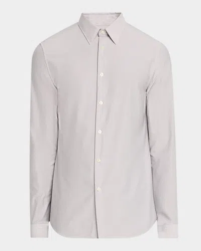 Theory Men's Sylvain Micro-stripe Sport Shirt In Vpr Mlnge