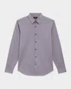 Theory Sylvain Nd Structure Knit Button-up Shirt